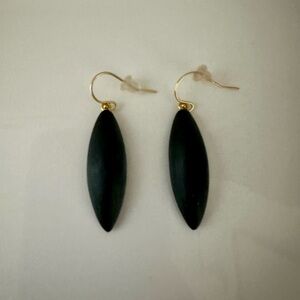Alexis Bittar Black and Gold Drop Earrings